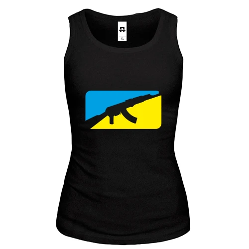 Женская майка Ukrainian fighter