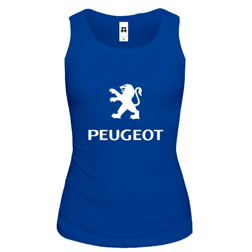 Женская майка, синий, Peugeot