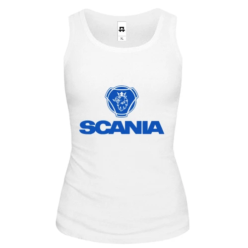 Женская майка, белый, Scania