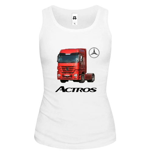 Жіноча майка, Білий, Mercedes-Benz Actros