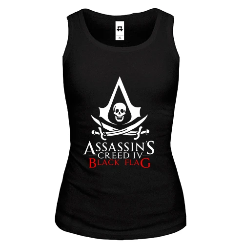 Женская майка с лого Assassin’s Creed IV Black Flag