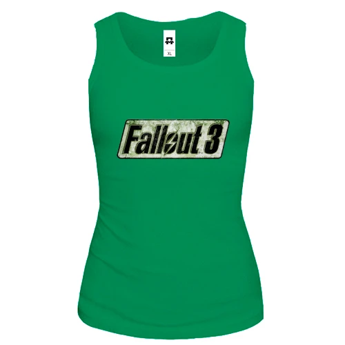 Женская майка Fallout 3 с логотипом