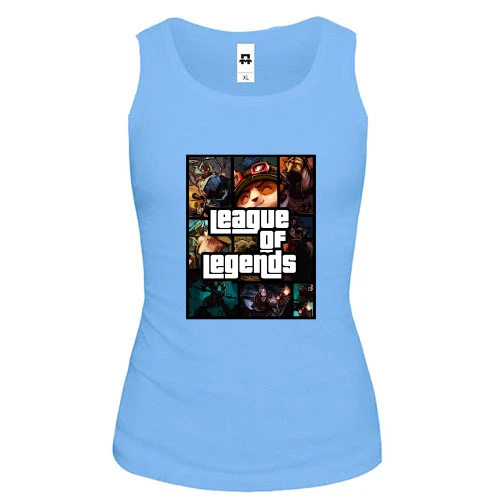 Женская майка League of Legends в стиле GTA