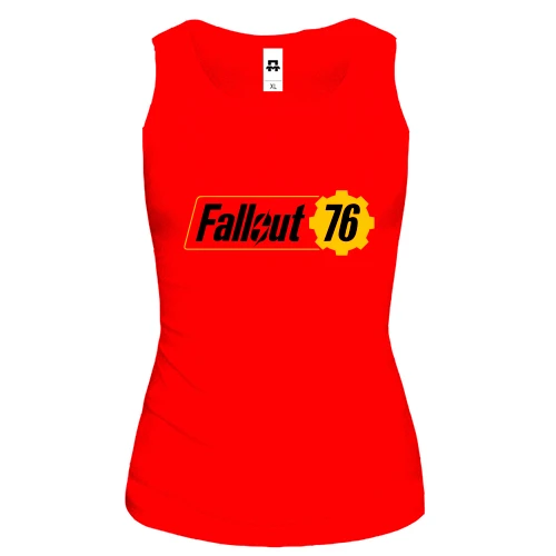 Женская майка с логотипом Fallout 76