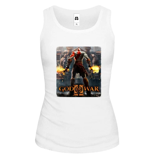 Женская майка с обложкой игры God of War 2