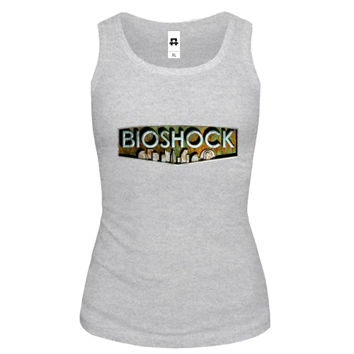Женская майка с логотипом игры Bioshock