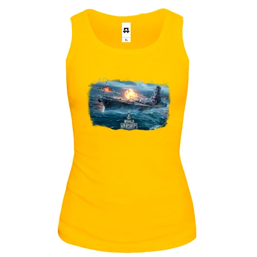 Женская майка с артом к игре World of Warships