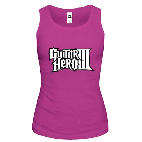 Женская майка с логотипом Guitar Hero 3