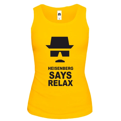 Женская майка Heisenrerg say relax