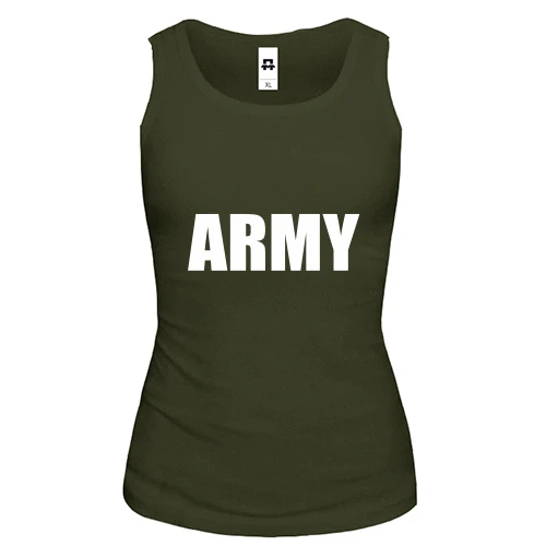 Жіноча майка, Хакі, ARMY (Армія)