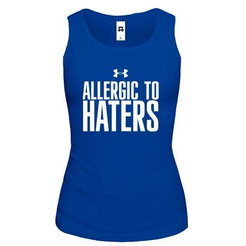 Жіноча майка Allergic to haters