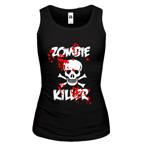 Женская майка Zombie killer