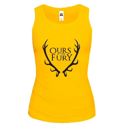 Женская майка Ours Is the Fury (с гербом Баратеонов)