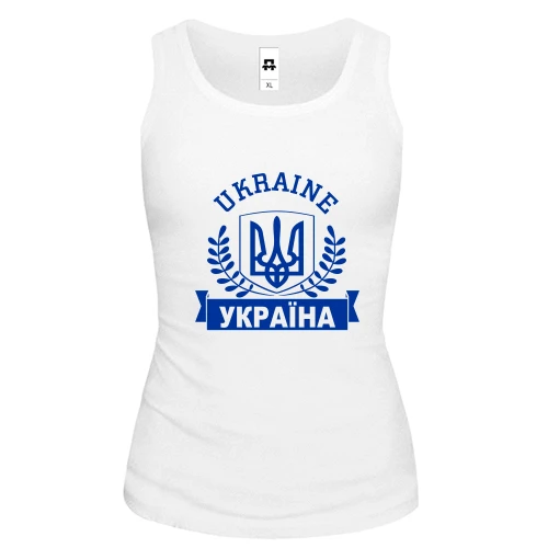 Женская майка Ukraine - Украина