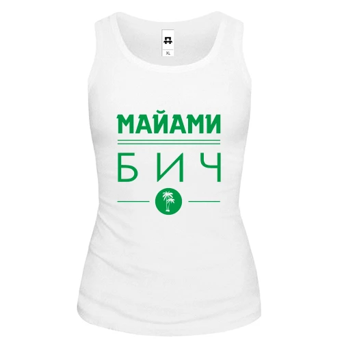 Женская майка Маями бич