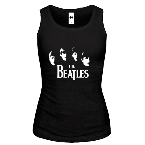 Женская майка The Beatles (лица) 2