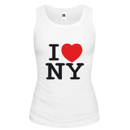 Женская майка I love NY