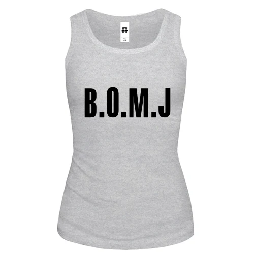 Жіноча майка з логотипом B O M J