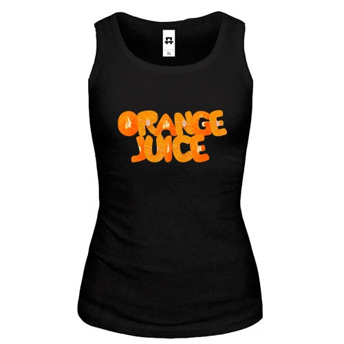 Женская майка, черный, Orange Juice