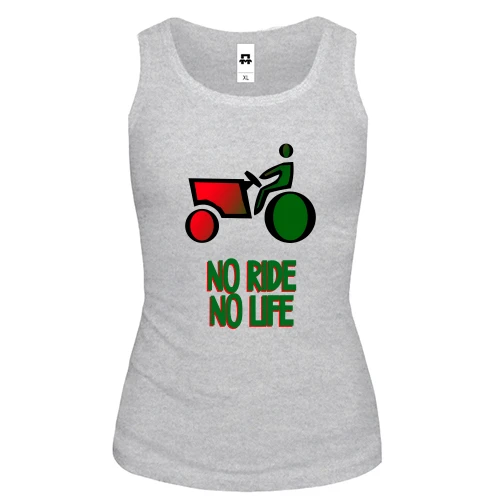 Женская майка No ride no life