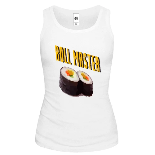 Женская майка, белый, для сушиста "Roll master"