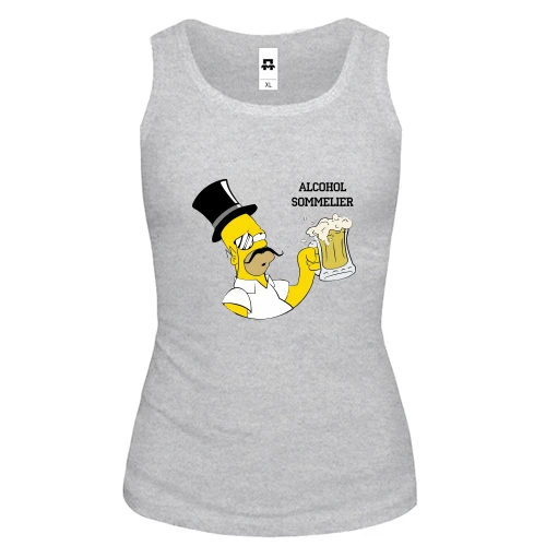 Женская майка Alcohol Sommelier