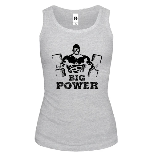 Жіноча майка з написом "Big Power"