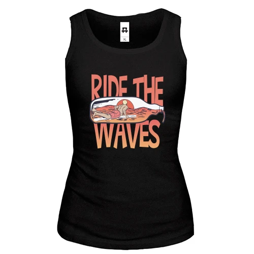 Женская майка Ride the Waves Серфинг