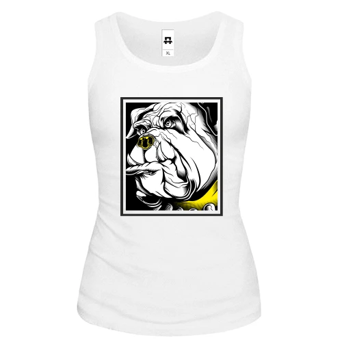 Женская майка Art dog Бульдог