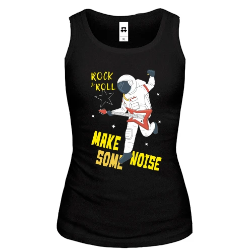 Женская майка Rock and Roll Космонавт