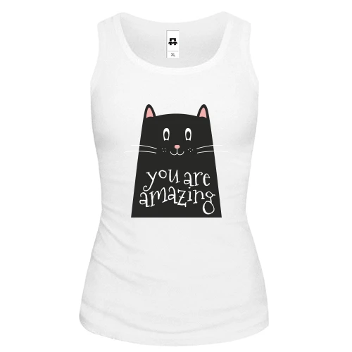 Женская майка Black Cat Черный кот
