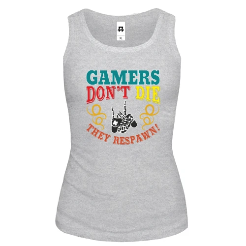Женская майка Gamers not die
