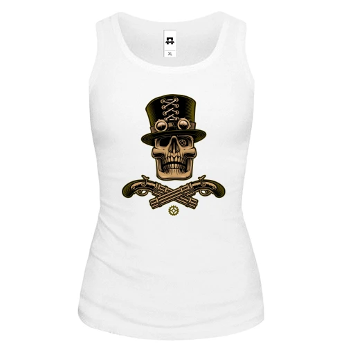 Жіноча майка Череп Skull and Guns