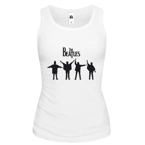 Женская майка с силуэтами The Beatles в стиле Help!