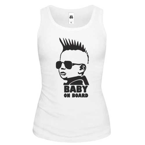 Женская майка Baby on board