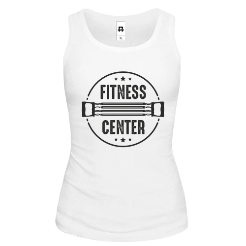 Женская майка с надписью "FITNESS CENTER"