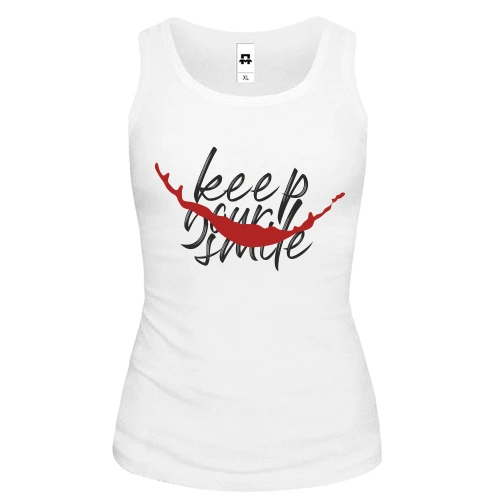 Женская майка Keep your smile