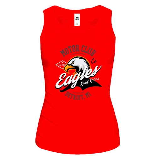 Женская майка, красный, Eagles Real Riders