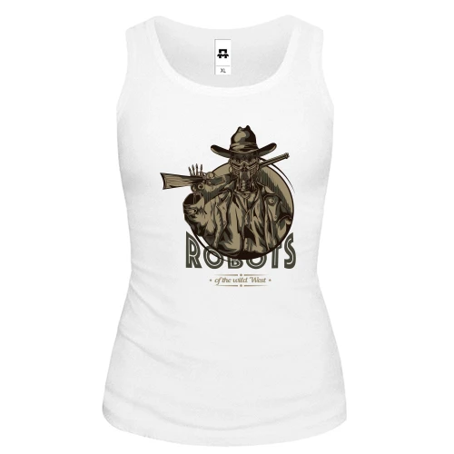Жіноча майка Robots of the wild West