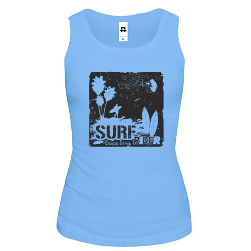 Женская майка Surf ride Ocean drive
