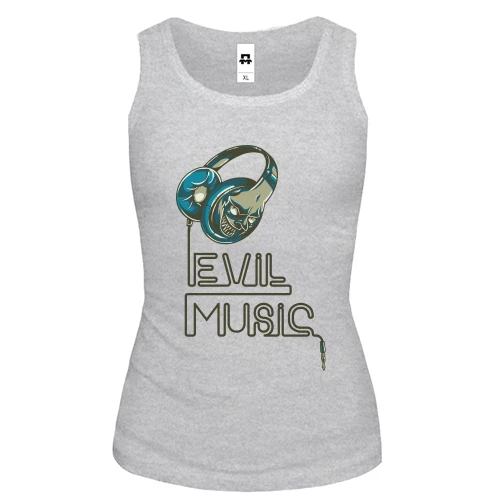 Женская майка Evil Music