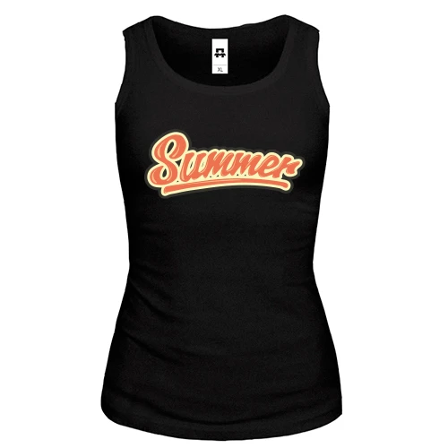 Женская майка с надписью "Summer"