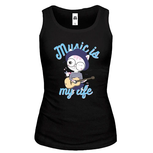 Жіноча майка Music is My Life