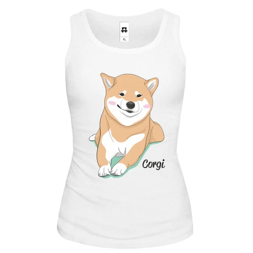 Жіноча майка Corgi