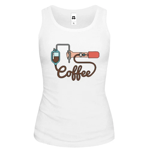 Жіноча майка Coffee in my Blood