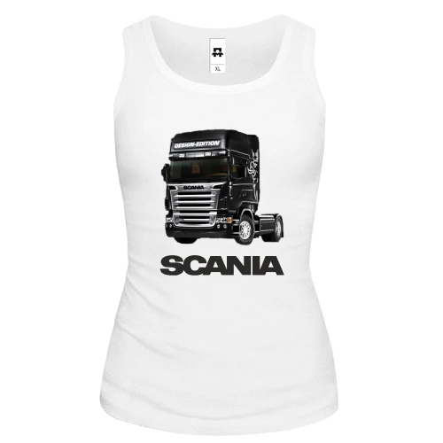 Женская майка, белый, Scania 2
