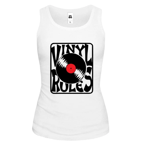 Женская майка Vinyl Rules