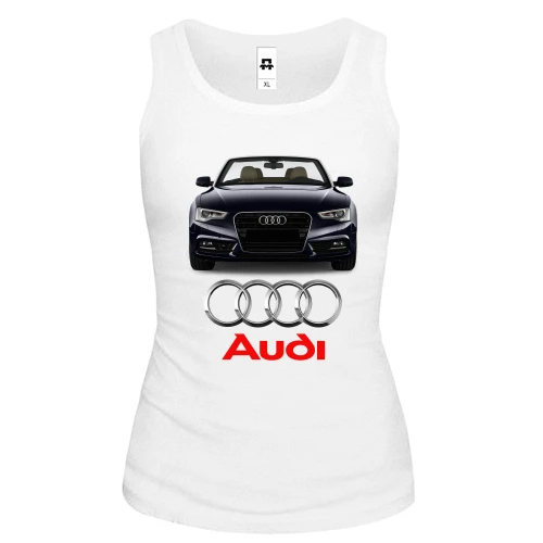 Жіноча майка, Білий, Audi Cabrio