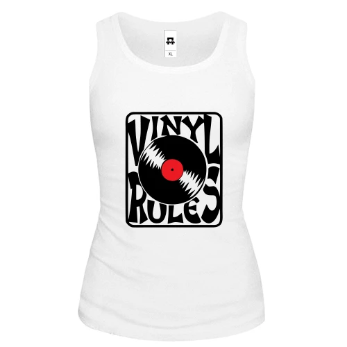 Женская майка Vinyl Rules (2)