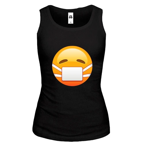 Женская майка Mask emoticon